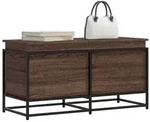 vidaXL Aufbewahrungsbox mit Deckel Eichen-Optik 100x40x51,5 cm