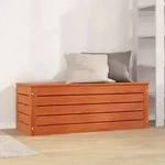 vidaXL Aufbewahrungsbox mit Speicher Wachsbraun 109 x 36,5 x 33 cm