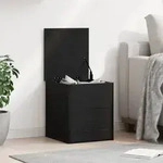 vidaXL Aufbewahrungsbox Schwarz Eiche 40x42x46 cm aus Holzwerkstoff