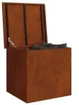 vidaXL Au&szlig;enlagerbox Rostig 55 x 50,5 x 50 cm Stahl