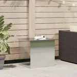 vidaXL Au&szlig;enlagerbox Silber 55x50,5x50 cm Verzinkter Stahl