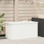 vidaXL Au&szlig;enlagerbox Wei&szlig; 100 x 50,5 x 50 cm Stahl