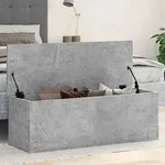 vidaXL Truhe Betongrau 102x35x35 cm Holzwerkstoff