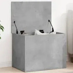 vidaXL Truhe Betongrau 60x42x46 cm Holzwerkstoff