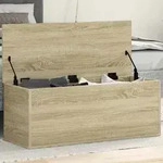 vidaXL Truhe Sonoma-Eiche 90x35x35 cm Holzwerkstoff