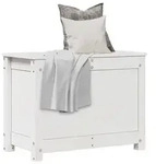 vidaXL Truhe Wei&szlig; 60x32x45,5 cm Massivholz Kiefer