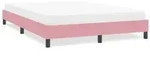 vidaXL Bettgestell ohne Matratze Rosa 160x220 cm Samt
