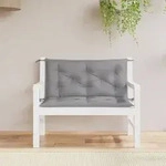 vidaXL Gartenbank-Auflagen 2 Stk. Grau 100x50x7 cm Oxford-Gewebe