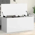 vidaXL Truhe Wei&szlig; 100x42x46 cm Holzwerkstoff