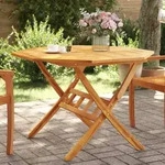 vidaXL Gartentisch Klappbar &Oslash;110x75 cm Massivholz Akazie