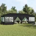 vidaXL Partyzelt mit 12 Seitenw&auml;nden Anthrazit 8x4 m PE