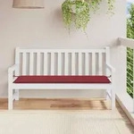 vidaXL Gartenbank-Auflage Weinrot 150x50x4 cm Oxford-Gewebe