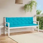 vidaXL Gartenbank-Auflagen 2 Stk. T&uuml;rkis 200x50x7 cm Stoff
