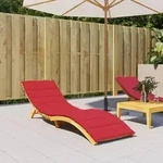 vidaXL Sonnenliegen-Auflage Rot 200x70x3 cm Oxford-Gewebe