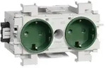GS20016029 Elektro-Sockelleisten-Zubeh&ouml;r GS20016029 Steckdosencontainer Gr&uuml;n 1St.