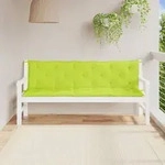 vidaXL Gartenbank-Auflagen 2 Stk. Hellgr&uuml;n 180x50x7 cm Oxford-Gewebe