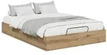 vidaXL Ottoman Bettgestell Artisan-Eiche 140 x 200 cm Holzwerkstoff