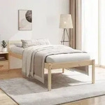 vidaXL Seniorenbett 90x200 cm Massivholz Kiefer