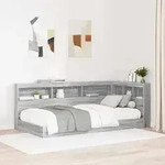 vidaXL Aufbewahrungskopfteil Graues Sonoma 90 cm Holzwerkstoff