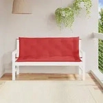 vidaXL Gartenbank-Auflagen 2 Stk. Rot 150x50x7 cm Oxford-Gewebe