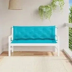 vidaXL Gartenbank-Auflagen 2 Stk. T&uuml;rkis 150x50x7 cm Stoff