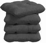 vidaXL Sitzkissen 4 pcs Dunkelgrau 40 x 40 cm Cordstoff