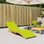 vidaXL Sonnenliegen-Auflage Hellgr&uuml;n 200x60x3 cm Oxford-Gewebe