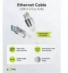 Goobay 74164 Ethernet-Kabel USB-A 3.0 auf RJ45, 15 m, 15 m, wei&szlig; - verbindet...