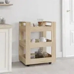 vidaXL K&uuml;chenwagen Sonoma-Eiche 60x45x80 cm Holzwerkstoff