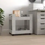 vidaXL B&uuml;rowagen Betongrau 60x45x60 cm Holzwerkstoff