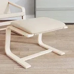 vidaXL Fu&szlig;hocker Creme 51x41x40 cm Stoff