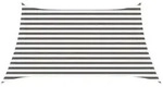 vidaXL Sonnensegel Hellgrau und Wei&szlig; 3 / 4 x 2 m HDPE