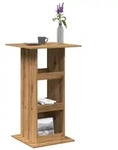 vidaXL Bartisch mit Ablagen Artisan-Eiche 60x60x102 cm Holzwerkstoff
