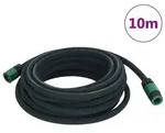 "vidaXL Tropfschlauch Schwarz 0,6" 10 m Gummi"