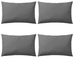vidaXL Gartenkissen 4 Stk. 60 x 40 cm Grau