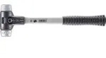 HALDER SIMPLEX Schonhammer &Oslash; 30 mm TPE-mid grau / Weichmetall mit verst&auml;rktem