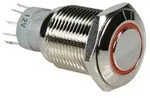 Onpow DRUCKTASTER - RUND - METALL - SPDT 1NO 1NC - ORANGE