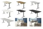 kerkmann Sitz-Steh-Schreibtisch Move 4, (B)1.200 mm, wei&szlig;