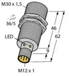 Turck Induktiver Sensor b&uuml;ndig PNP, Schlie&szlig;er BI15U-EM30-AP6X-H1141