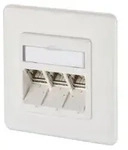 10 Stk. Metz Connect Anschlussdose, Cat.6A TN E-DATmod-3UP-rws
