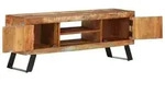 vidaXL TV-Schrank 112x30x45 cm Altholz Massiv