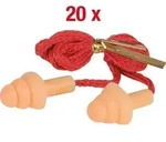 KS TOOLS Werkzeuge-Maschinen GmbH Ohrst&ouml;psel PU, mit Schnur und Pilzkopf, 20 Paar