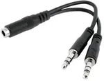 StarTech.com 3,5mm Audio Klinke Y Kabel - Headset Splitter