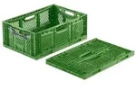 Klappbox 40x30x18cm durchbrochen gr&uuml;n