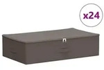 vidaXL Aufbewahrungsbox 24 pcs Grau 70 x 40 x 18 cm Vliesstoff
