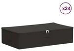 vidaXL Aufbewahrungsbox 24 pcs Anthrazit 70 x 40 x 18 cm Vliesstoff