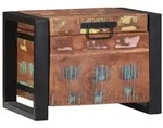vidaXL Truhen 40x30x30cm Massives Altholz und Metall