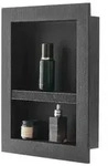 VEVOR Duschnische, 10,16x40,64x50,8 cm, Wandnische mit beweglichem Trennregal,