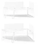 1018616-660 - CUBIKO Eckduschablage 2er Set, wei&szlig;