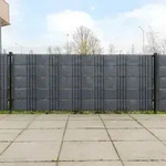 vidaXL Balkon-Sichtschutze 10 Stk. Anthrazit 255x19 cm Poly Rattan